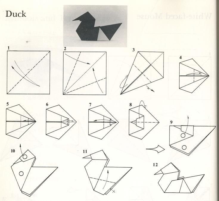 Поделки оригами из бумаги поэтапно 7