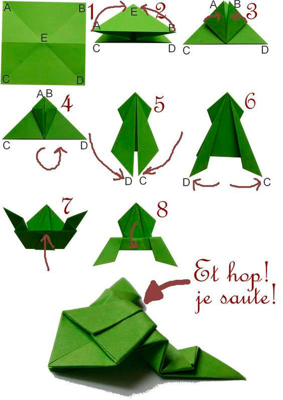 поделка оригами из бумаги для начинающих 7