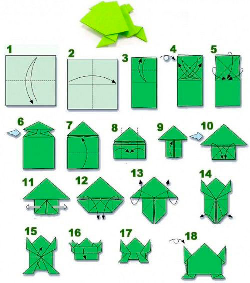 поделка оригами из бумаги животные для детей 7