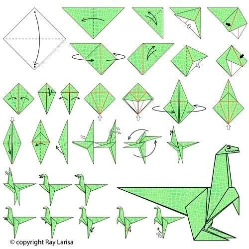 поделка оригами из бумаги животные 5