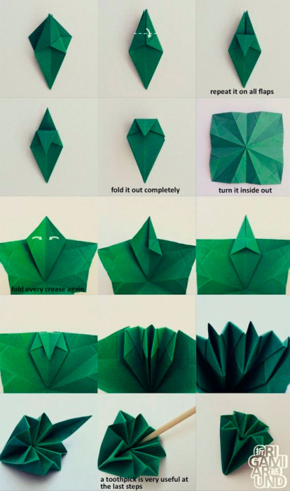 поделка оригами из бумаги животные для детей 3