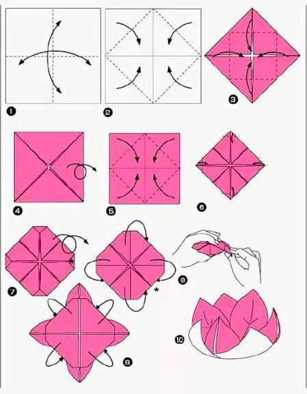 поделка оригами из бумаги животные для детей 2