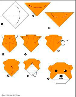 поделка оригами из бумаги животные для детей 5