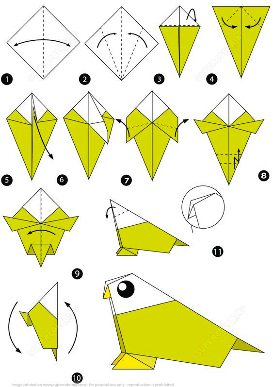 поделка оригами пошаговая инструкция 3