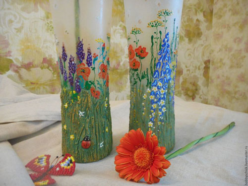 декор напольных ваз своими руками 61