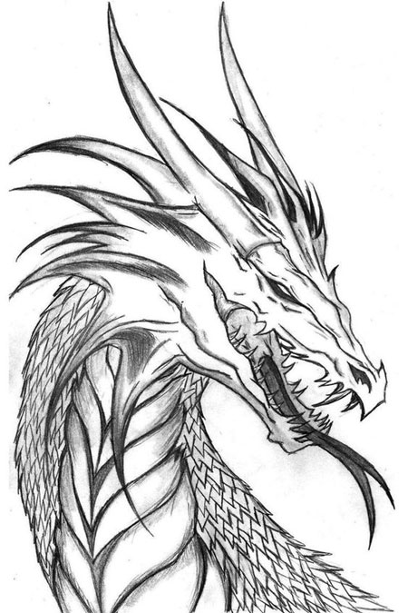 как нарисовать дракона поэтапно реалистично