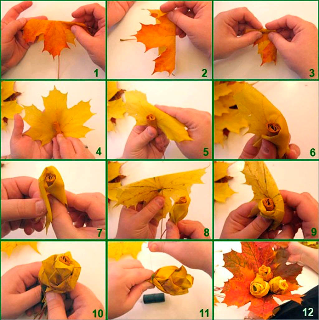 поделки из листьев своими руками на тему осень в детский сад 11