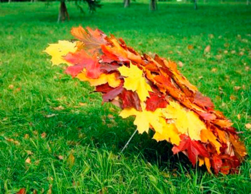простые поделки из листьев на тему осень для детского сада 5