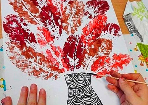 простые поделки из листьев на тему осень для детского сада 10