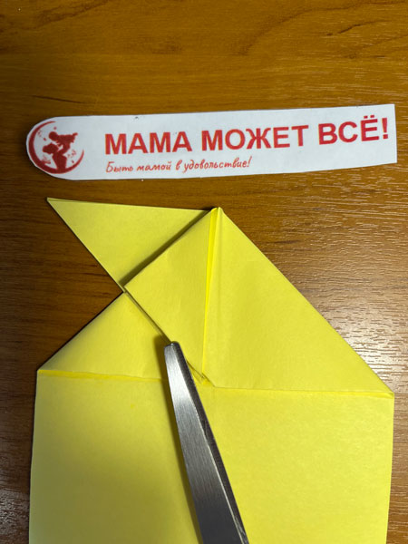 кот оригами из бумаги для детей 7