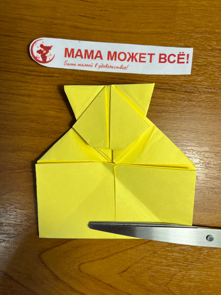 сложный оригами кот 5