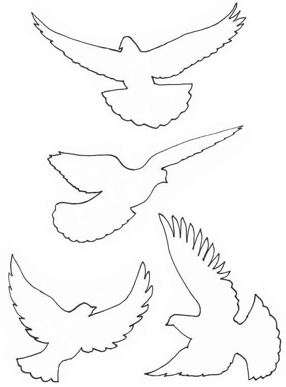вытынанки красивые птицы для вырезания из бумаги 7