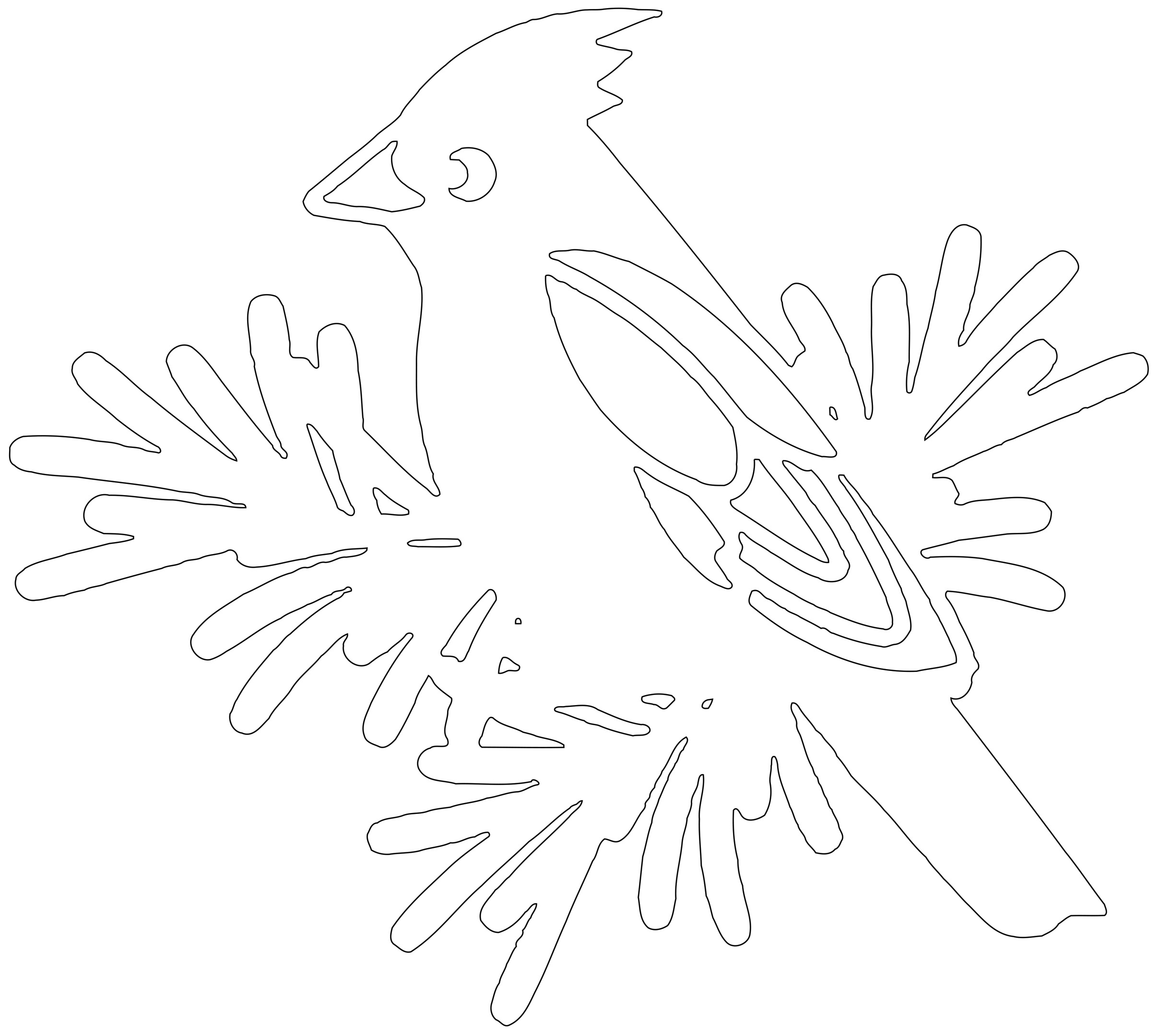 новогодние вытынанки птицы для вырезания из бумаги шаблоны 10