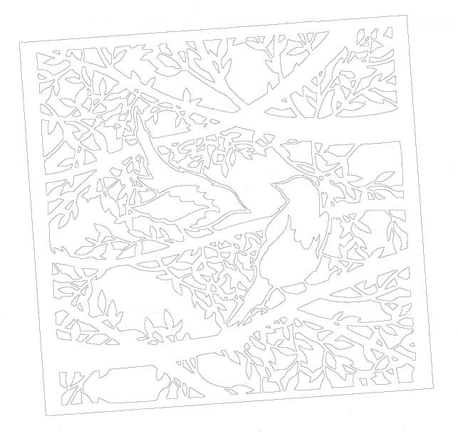 вытынанки птиц на окна шаблоны для детского сада распечатать 4
