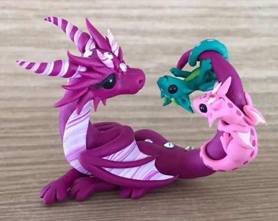 дракон из пластилина для детей поэтапно 5