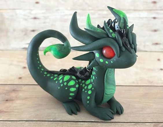 дракон из пластилина для детей поэтапно 9