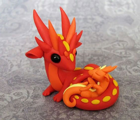 дракон из пластилина для детей пошагово для начинающих 6