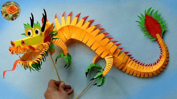 новогодняя поделка дракон для детей 3