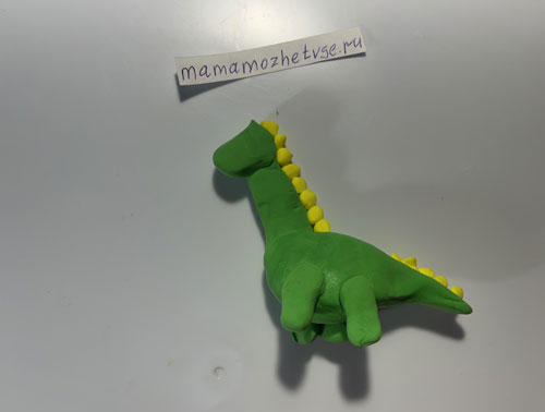 простой дракон из пластилина для детей 10