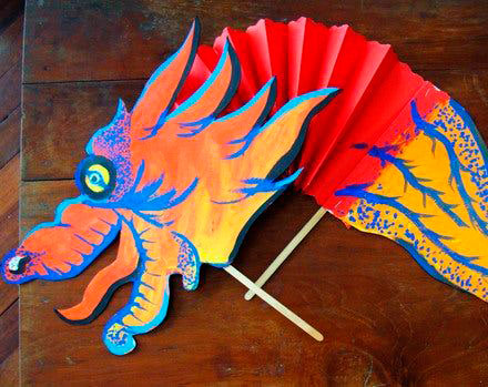 китайский дракон поделка из бумаги на Новый год 3