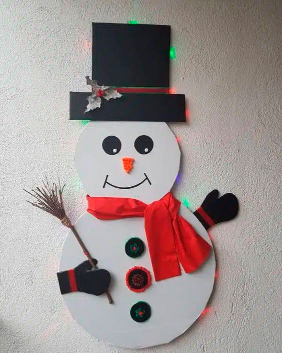 простой снеговик из бумаги в детский сад 5