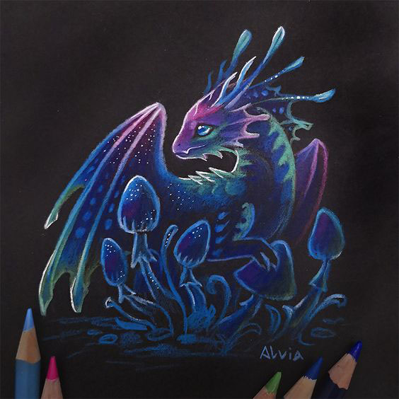рисунки драконов карандашом для срисовки красивые 7