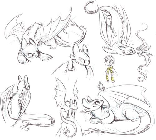простой рисунок дракона для срисовки 3