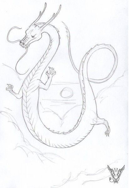 рисунки дракон для срисовки 4