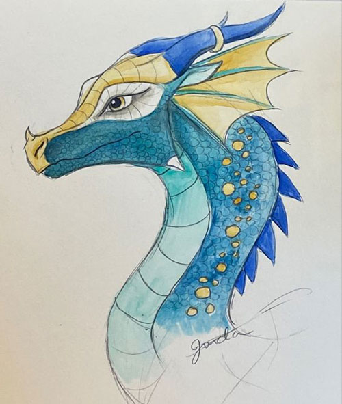 дракон рисунок карандашом для срисовки 2