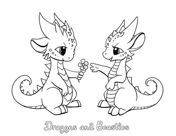 красивые рисунки дракона для срисовки 7