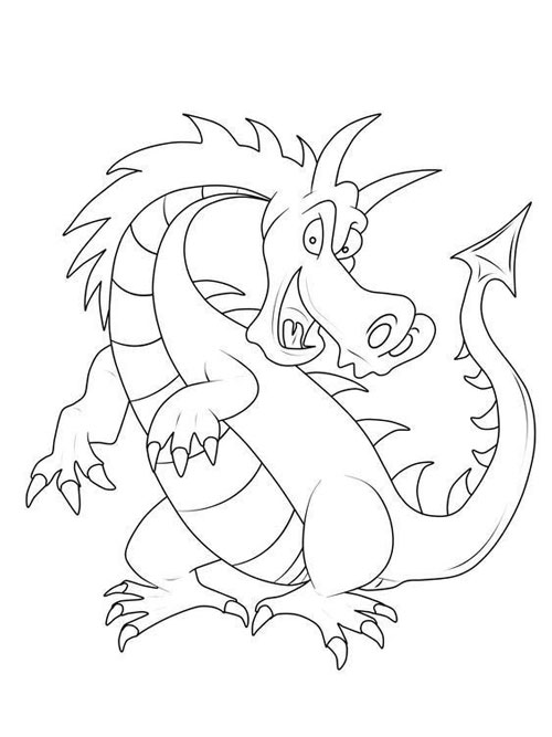дракон рисунок карандашом для срисовки легкий 10