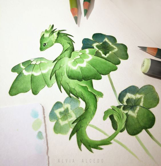 рисунки драконов для срисовки легкие и красивые 6