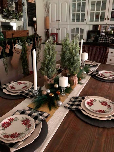 красивая сервировка новогоднего стола в домашних условиях 8