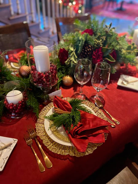 красивая сервировка новогоднего стола с едой фото 8