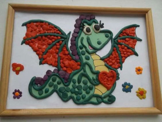 поделка в детский сад символ года 2024 дракона 9