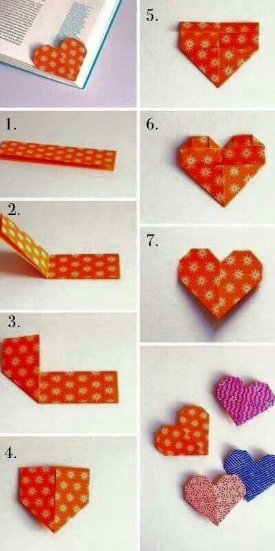 как сделать сердце из бумаги оригами