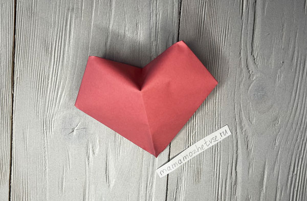 оригами сердце из бумаги объемное 8