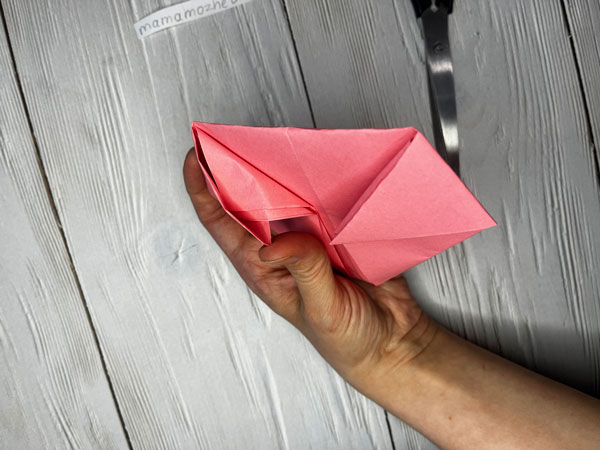 оригами сердце из бумаги объемное 5