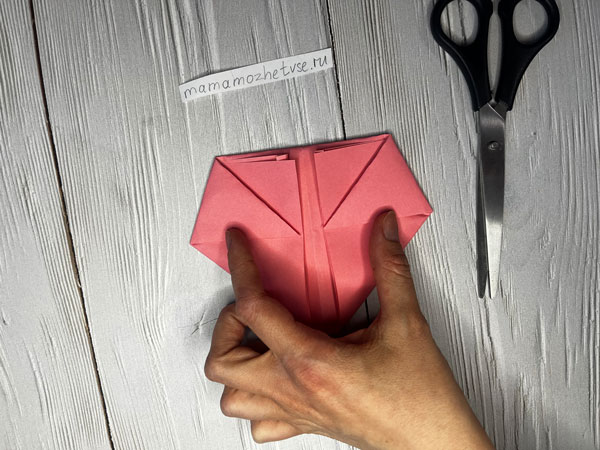 оригами сердце из бумаги объемное 3