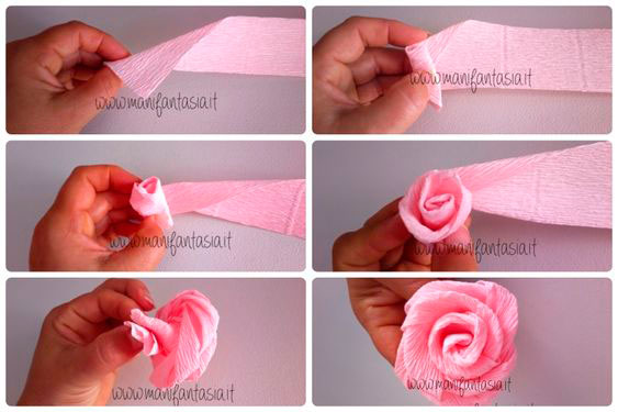 поделка роза из бумаги для детей 5-6 лет 6