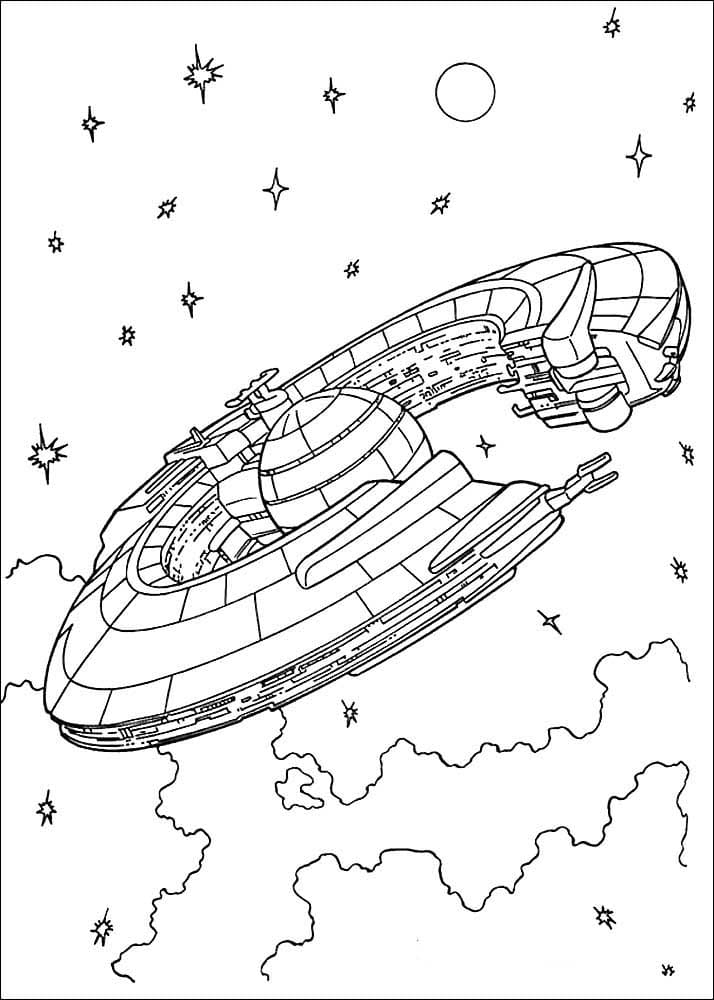 раскраски космический корабль для детей 6-7 лет 8