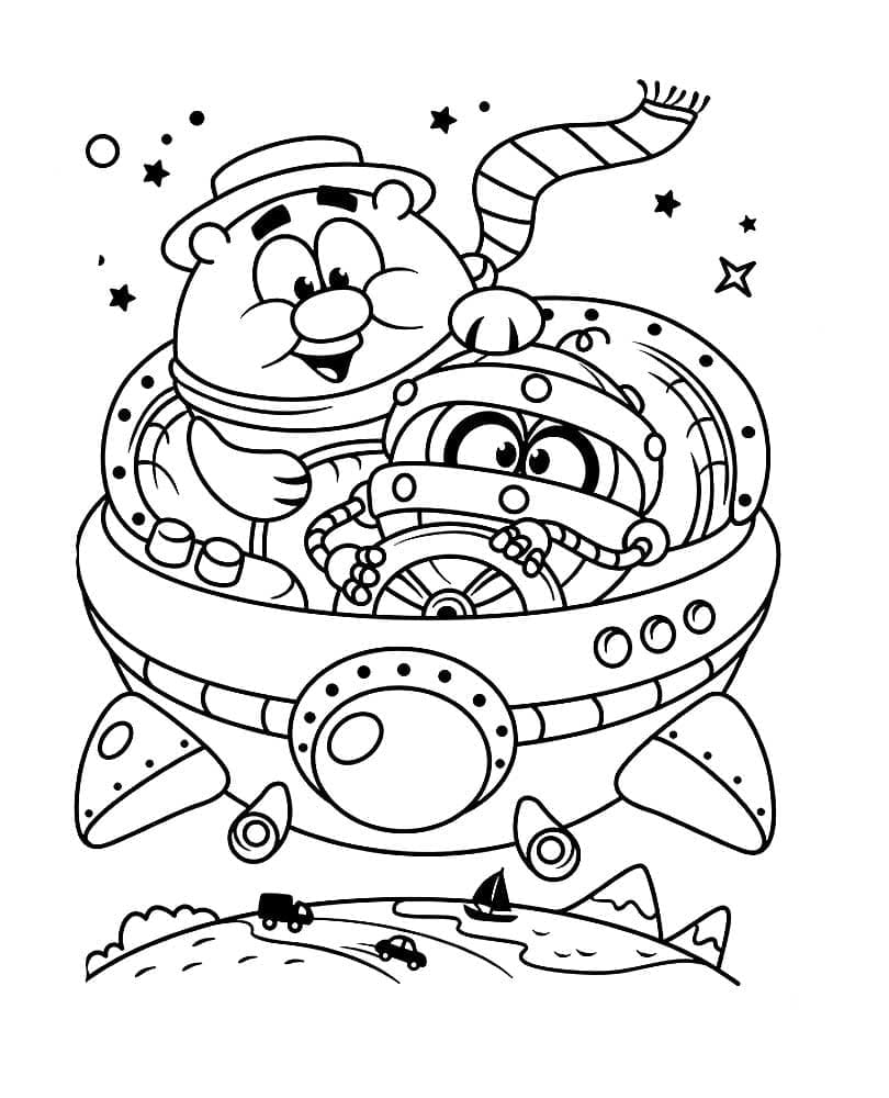 раскраски космический корабль для детей 6-7 лет 3