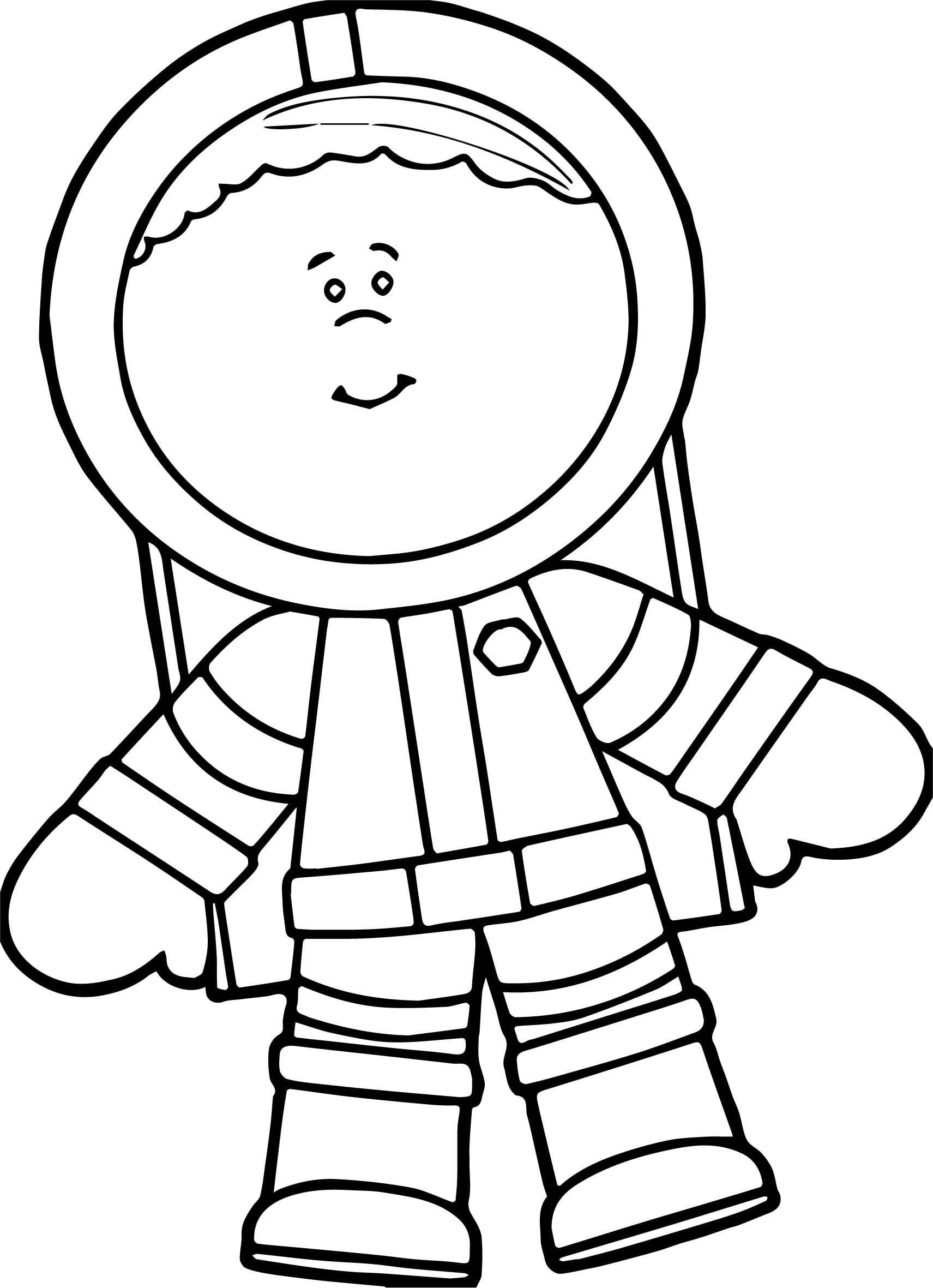 космонавт раскраска для малышей распечатать 9