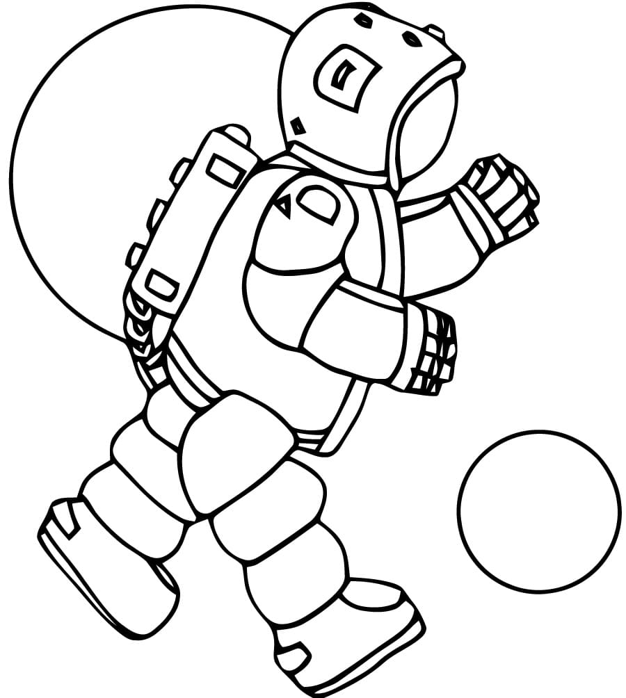 космонавт раскраска для детей 6-7 лет 10