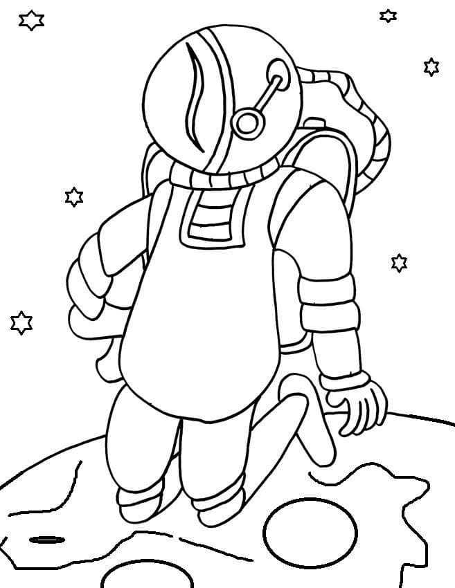 космонавт раскраска для детей 6-7 лет 6