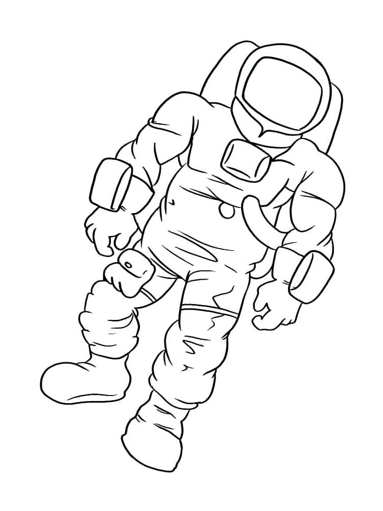 космонавт раскраска для детей распечатать шаблон 7