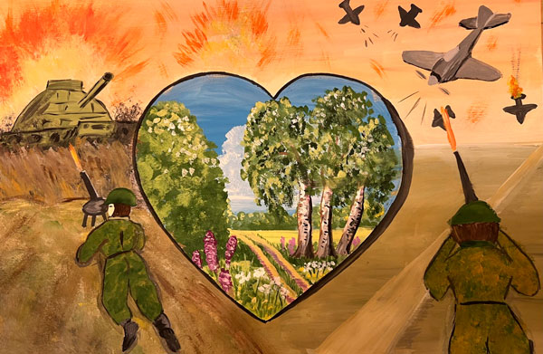 рисунок на 23 февраля на СВО солдатам