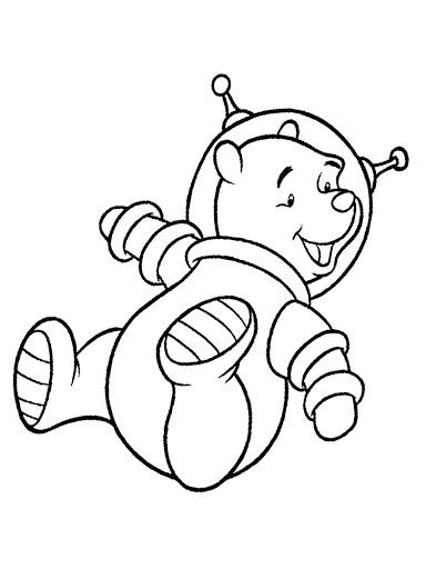 космонавт картинка раскраска для детей 2