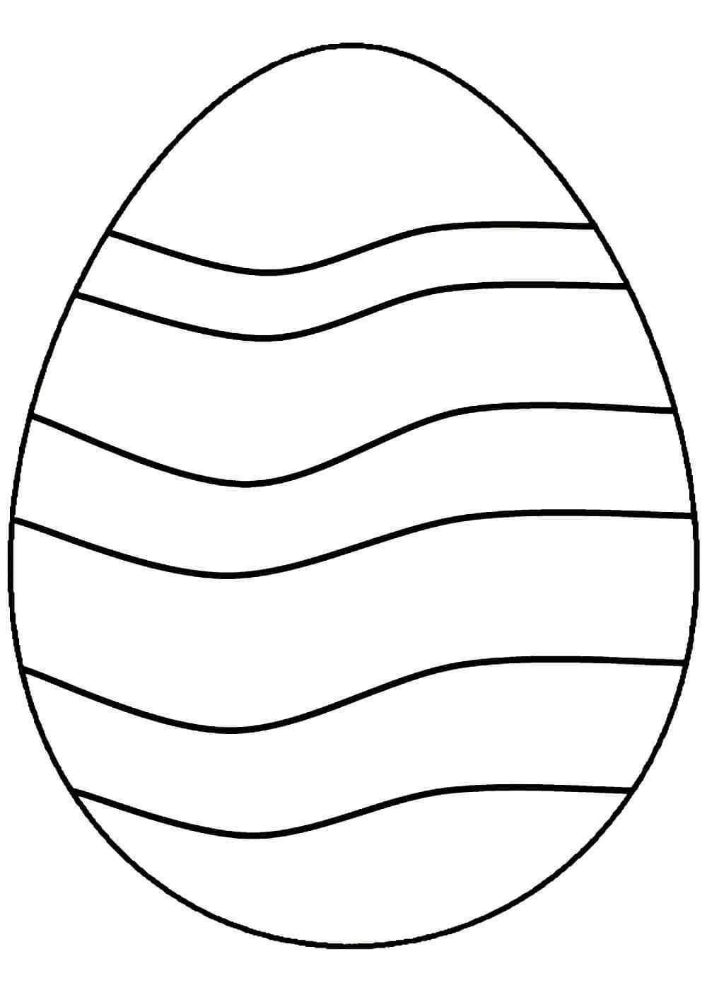 раскраска яйца на Пасху для детей 4