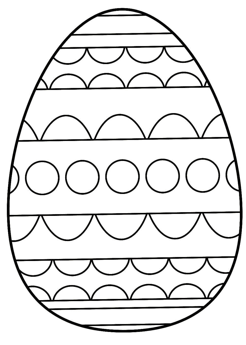 раскраска яйца на Пасху для детей второй младшей группы 5